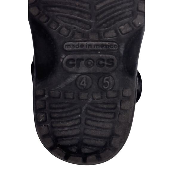 Crocs Classic Baby Toddler Clogs Black Size C 4/5 Comfort Slip On Water Friendly - Picture 8 of 9